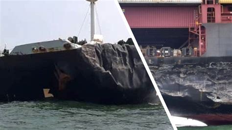 cruise ship hits oil tanker
